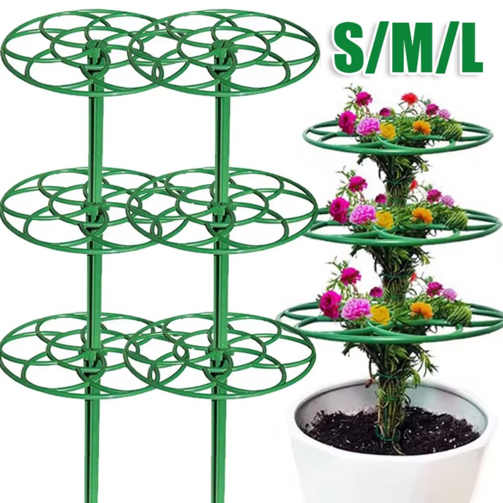 Vine Climbing Plastic - S/M/L プラスチックガーデンスタッカブル盆栽クライミングフレーム植物ケージフレーム植物サポートスタンドつるラック園芸用品