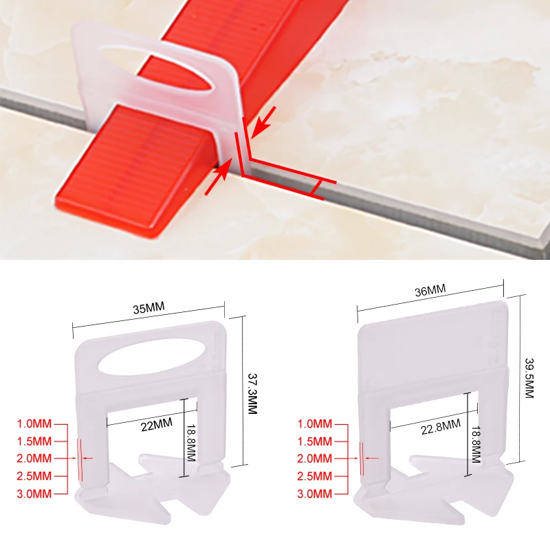 100個入り 1/1.5/2/2.5/3mm セラミックタイ - Ceramic Tile Floor のレビューと価格