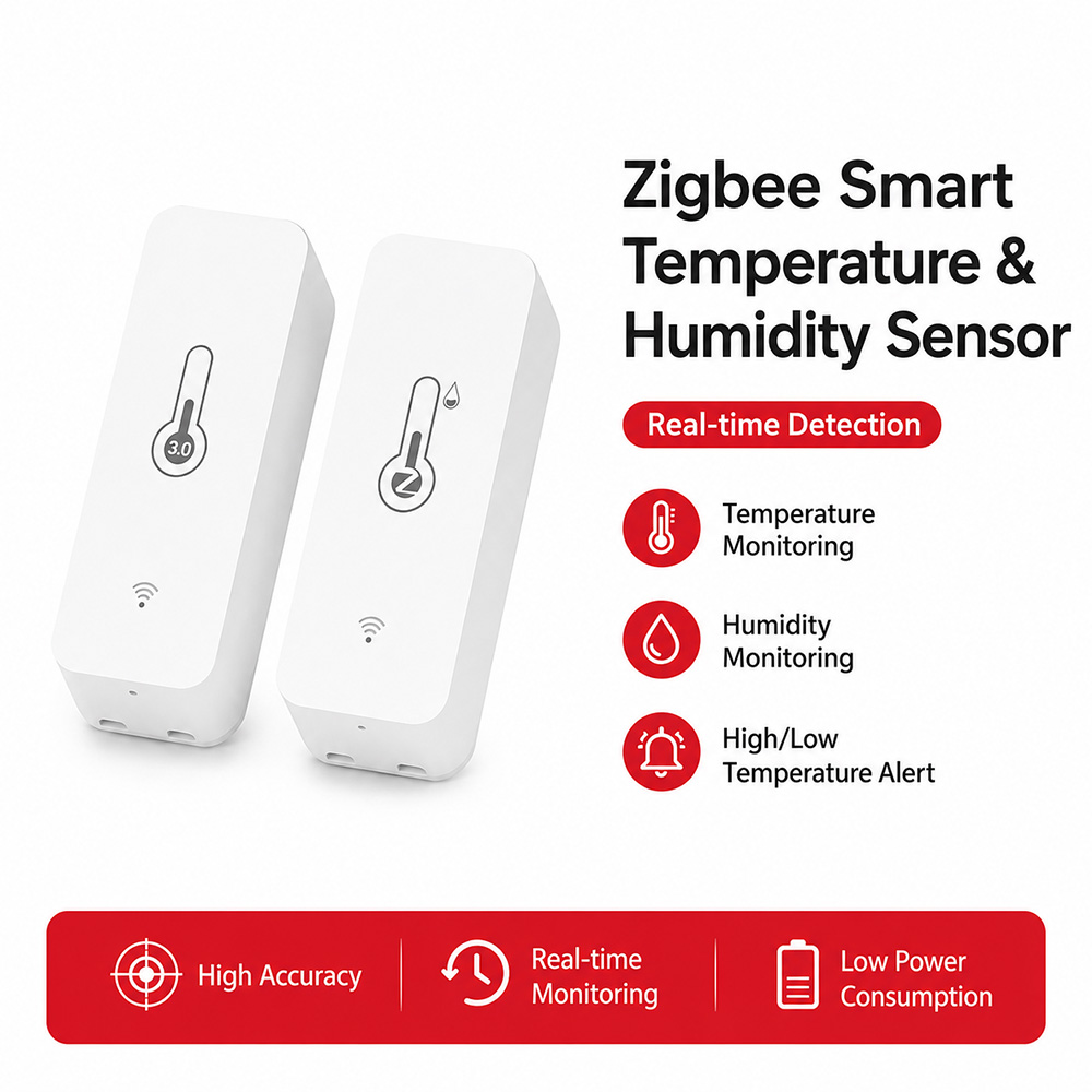 Zigbee温度湿度センサー スマート温度計湿度計 Alex - Digital Hygrometer Probe のレビューと価格