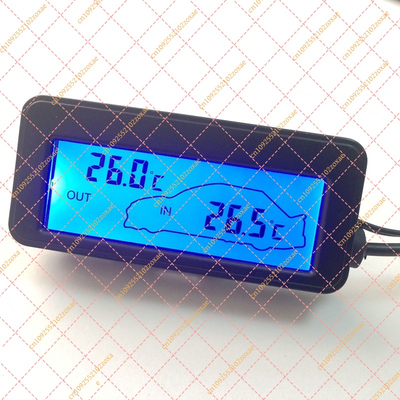 12V デジタル車用温度計湿度計 LCD バックライトミニ自 - Digital Hygrometer Probe のレビューと価格