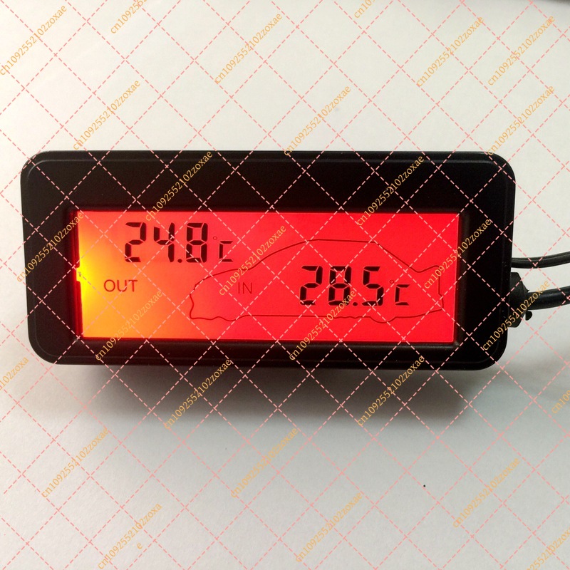 12V デジタル車用温度計湿度計 LCD バックライトミニ自 - Digital Hygrometer Probe のレビューと価格