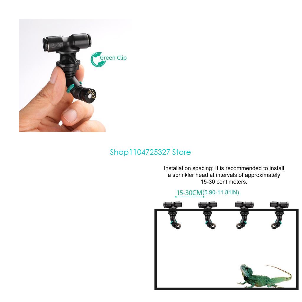 D8KF 熱帯雨林タンク霧噴霧器ノズル 360 度調整可能な - Misting Nozzle Reptile のレビューと価格