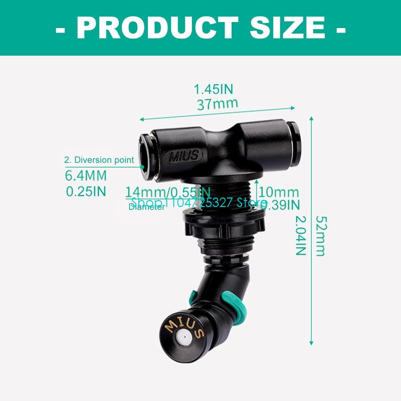 D8KF 熱帯雨林タンク霧噴霧器ノズル 360 度調整可能な - Misting Nozzle Reptile のレビューと価格